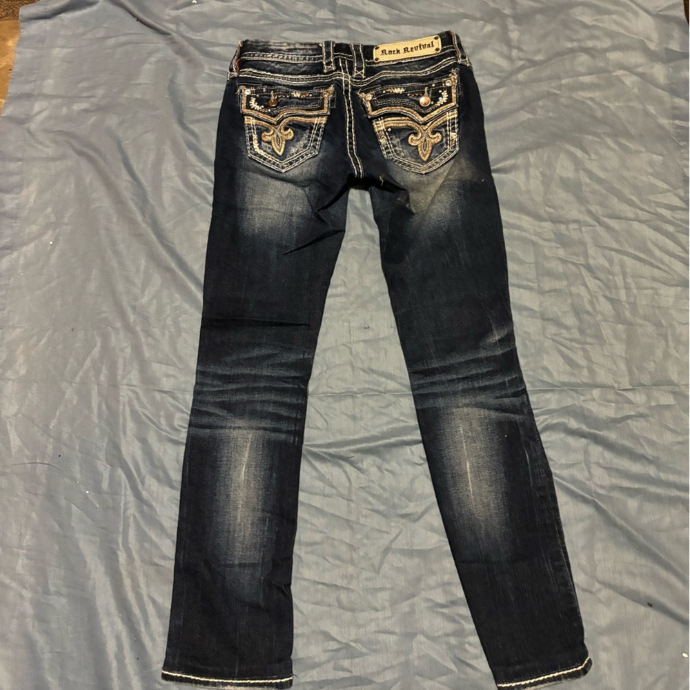 Rock revival jeans, size 26, inseam 29. These are real nice.